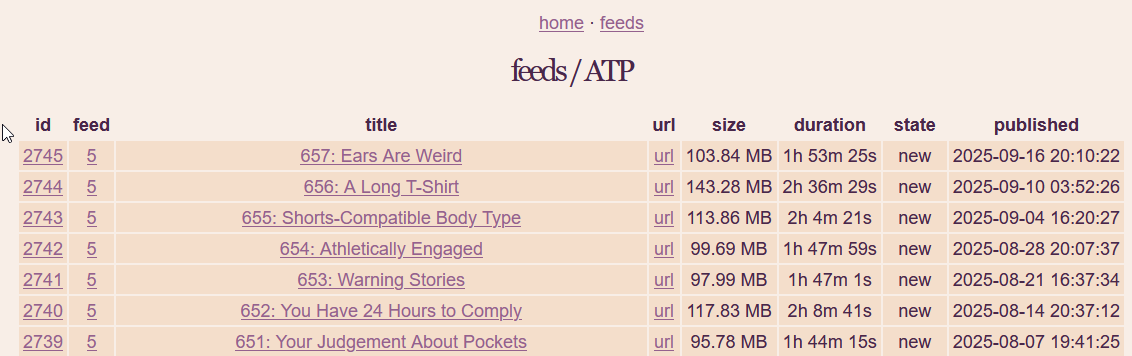 Jerssey the Web interface